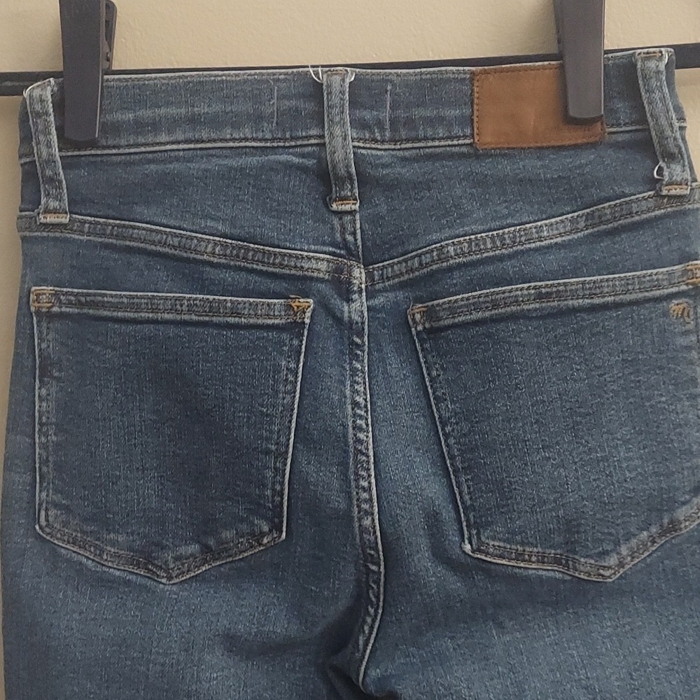 MADEWELL 10in High-Rise Medium Wash Skinny Jeans 24 - Picture 11 of 15